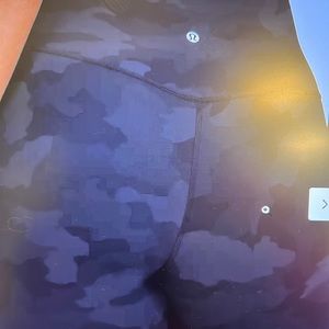 Lululemon align high rise camo deep coal multi